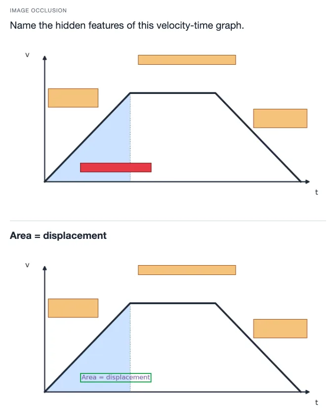 Sample card from Motion, Forces, Work and Energy, answer side